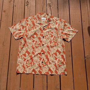TOAST Orange Cotton Shirt